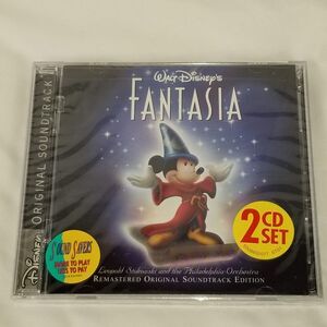 Disney Fantasia Original Soundtrack 2 CD Set Sorcerer Mickey Cover Art Movie